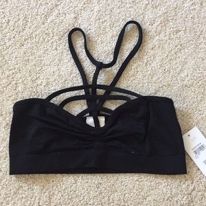 Cage-front bralette